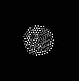 Animación de una esfera de puntos que empiezan a estallar, representando cómo definimos dónde jugar